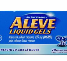 package of Aleve Liquid Gels